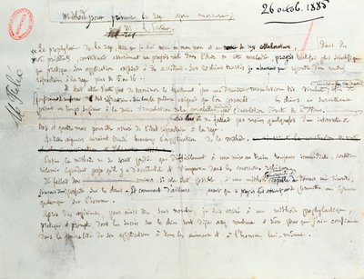 Método de Pasteur para prevenir la propagación de la rabia después de ser mordido, 26 de octubre de 1885 de Louis Pasteur